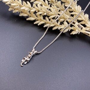 Hang On Kitty Necklace